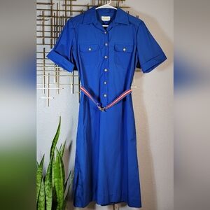 Vintage GOLD RUSH Dress with Belt size 10